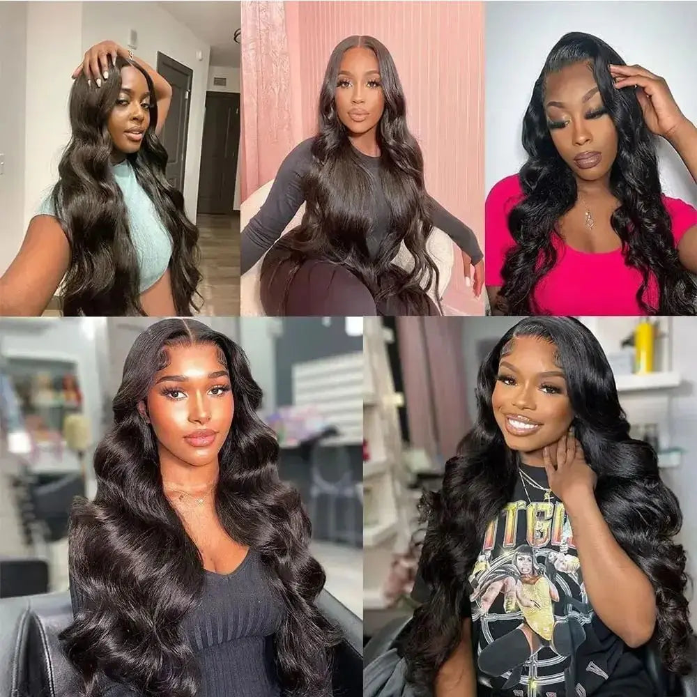 12A Human Hair Bundles Body Wave Bundles Human Hair 18 20 22 Inch Unprocessed Brazilian Virgin Hair Body Wave 3 Bundles Deals Straight Deep Curly Wave Real Human Hair Extensions For Black Women Natural Black